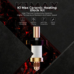 Creality Official K1 and K1 Max Hotend (Ceramic Heating Block Kit)