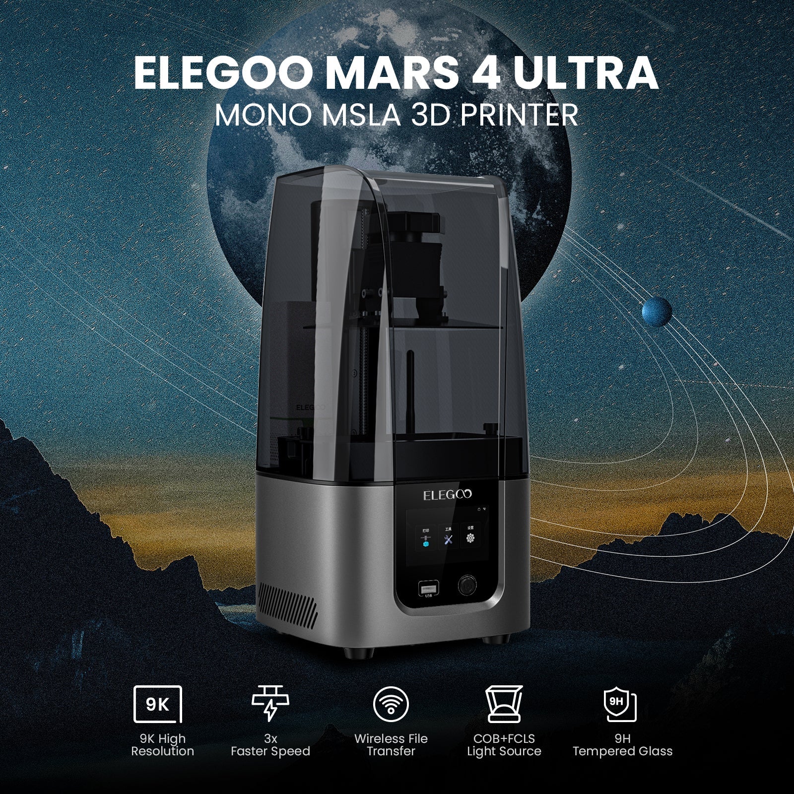 Elegoo Mars 4 Ultra 9K 3D Printer