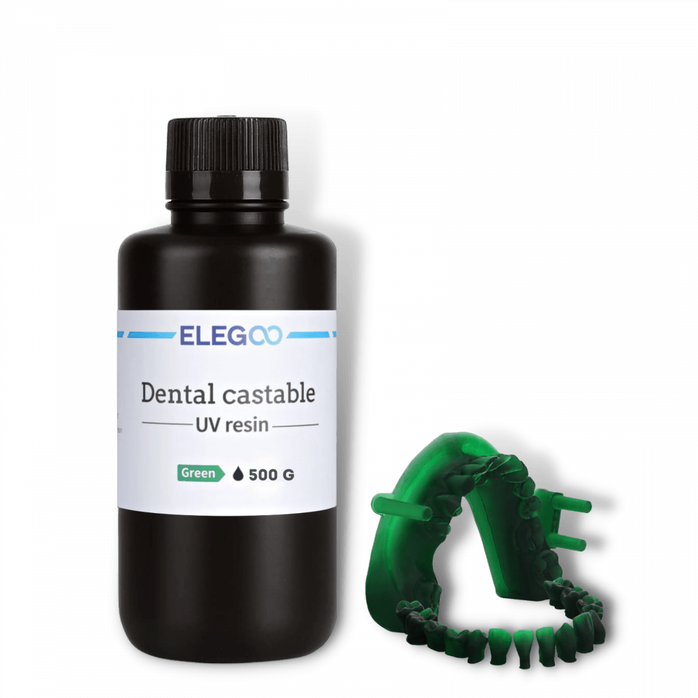 Elegoo Dental Castable Resin 500g - Green [NEAR EXPIRY - NON RETURNABLE]