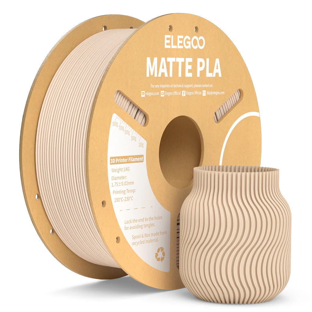 Elegoo PLA Matte Filament 1.75 mm – 1 KG Spool in Macaron Colors