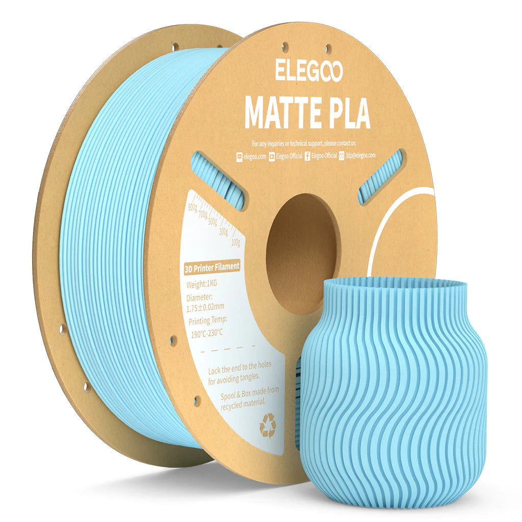 Elegoo PLA Matte Filament 1.75 mm – 1 KG Spool in Macaron Colors
