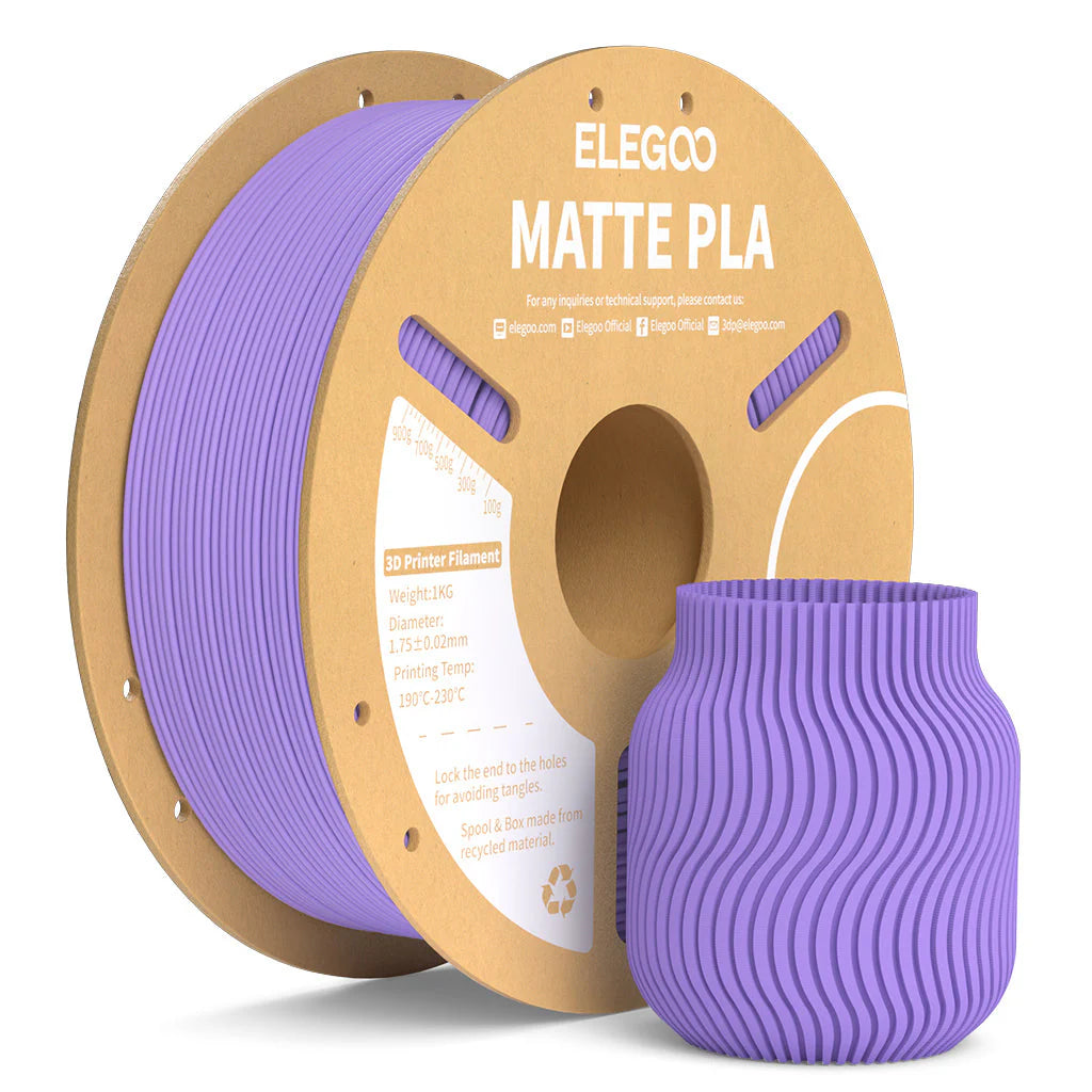 Elegoo PLA Matte Filament 1.75 mm – 1 KG Spool in Macaron Colors