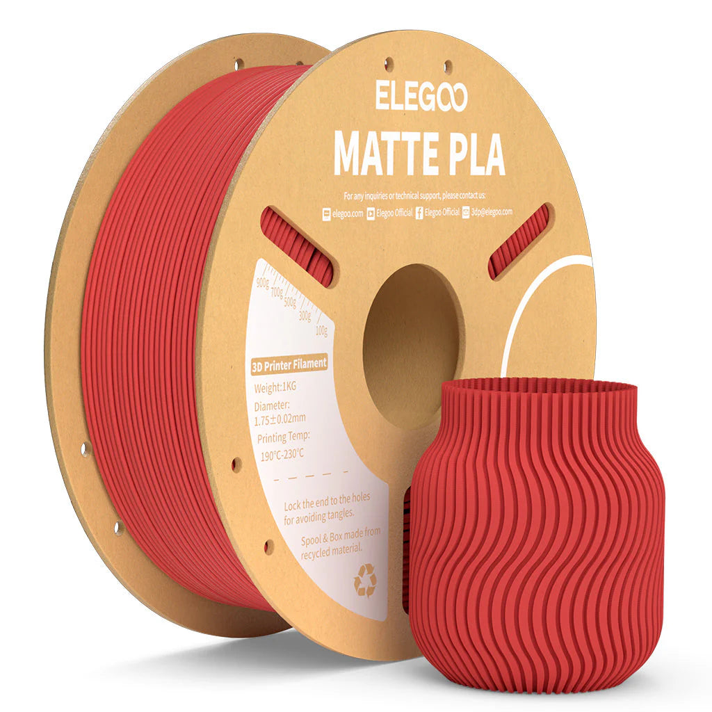 Elegoo PLA Matte Filament 1.75 mm – 1 KG Spool in Macaron Colors