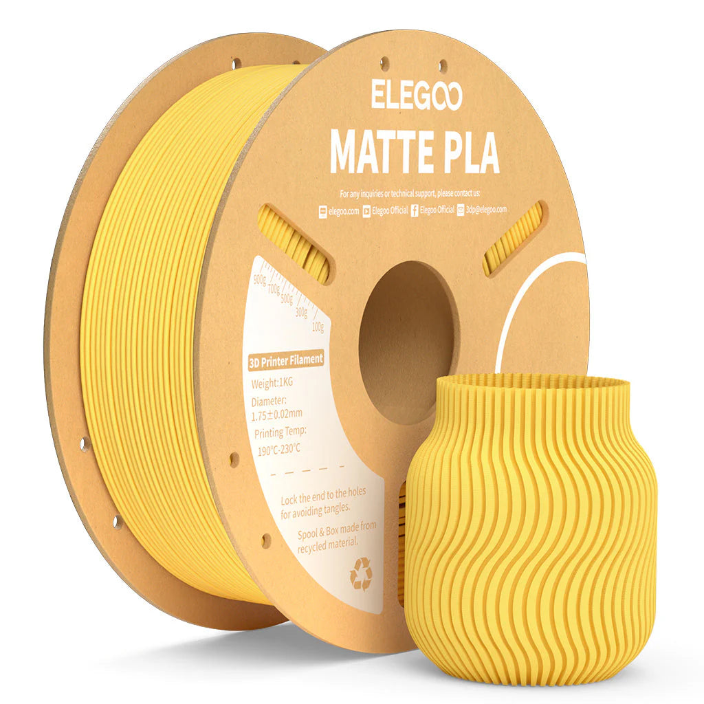 Elegoo PLA Matte Filament 1.75 mm – 1 KG Spool in Macaron Colors