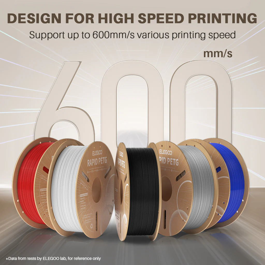 Elegoo Rapid PETG Filament – 1.75 mm, 1 KG Spool (High-Speed, Rigid)