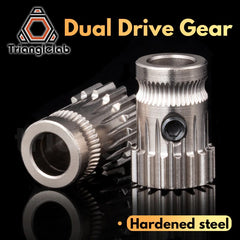 Dual Drive Gear Hardened Steel Nickel Plated
