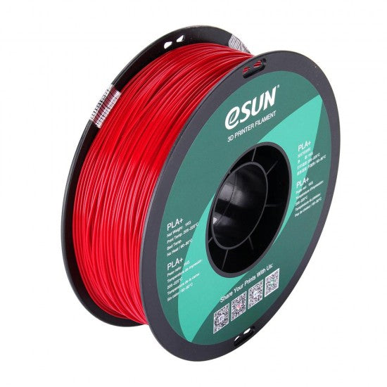 eSUN PLA+ Filament (1.75mm, 1Kg) - Fire Engine Red